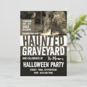 Invitation Hauné Graveyard Thème Escape Room Halloween (Debout devant)