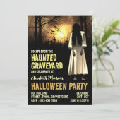 Invitation Hauné Graveyard Thème Escape Room Halloween (Debout devant)