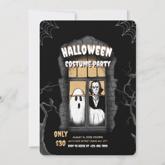 Invitation Hauné House Costume Party (Devant)