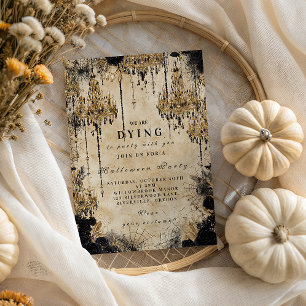 Invitation Hauné lustre gothique Halloween