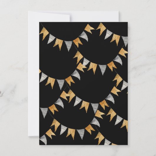 Invitation Hauné Maze Halloween automne fête d'anniversaire (Dos)