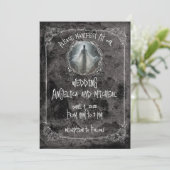 Invitation Haunt Our First House Mariage (Debout devant)
