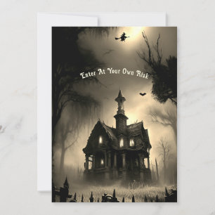 Invitation Haunted All Hallows Eve Party