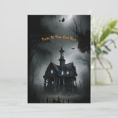 Invitation Haunted All Hallows Eve Party (Debout devant)