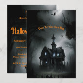 Invitation Haunted All Hallows Eve Party (Devant / Derrière)