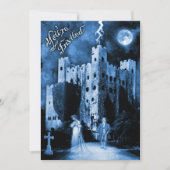 Invitation Haunted Castle Gothic Halloween Party (Devant)