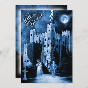 Invitation Haunted Castle Gothic Halloween Party