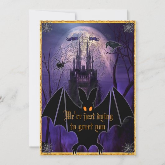 Invitation Haunted Castle Halloween (Devant)