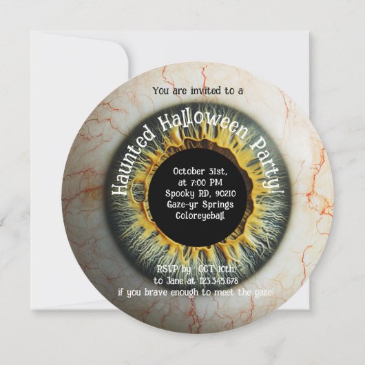 Invitation 👁️ Haunted Halloween Party! (Dos)