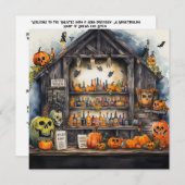 Invitation 👻 🍺 "Haunted Hops & Hors d'oeuvres" 🍺 👻 (Devant / Derrière)