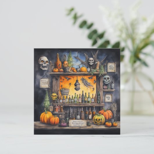 Invitation 👻 🍺 "Haunted Hops & Hors d'oeuvres" 🍺 👻 (Debout devant)