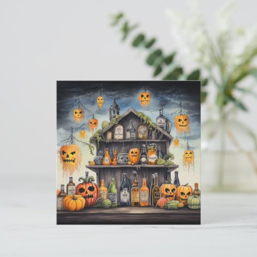 Invitation 👻 🍺 "Haunted Hops & Hors d'oeuvres" 🍺 👻 (Debout devant)