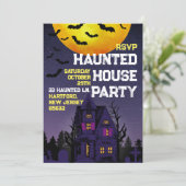 Invitation Haunted House Fête Nuit Heure Adulte Halloween (Debout devant)