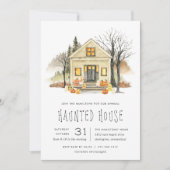 Invitation Haunted House Halloween Party (Devant)