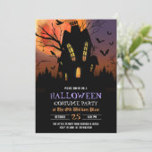 Invitation Haunted House Halloween Party (Debout devant)