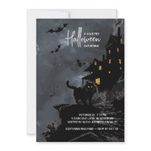 Invitation Haunted House Halloween Party.