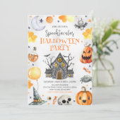 Invitation Haunted House Halloween Party (Debout devant)