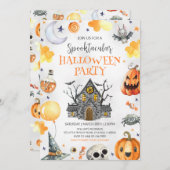 Invitation Haunted House Halloween Party (Devant / Derrière)