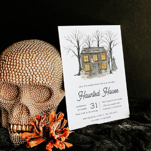 Invitation Haunted House Halloween Party