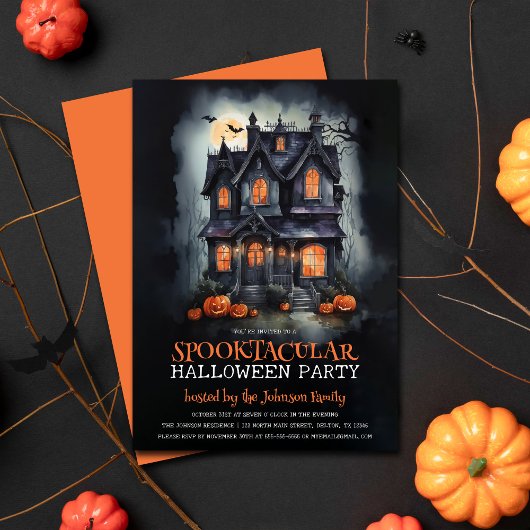 Invitation Haunted House Halloween Party
