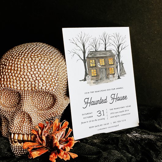 Invitation Haunted House Halloween Party
