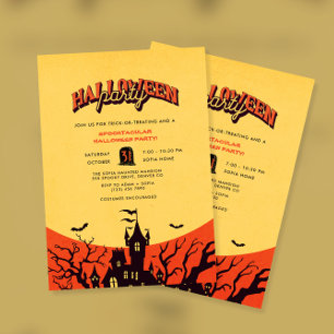 Invitation Haunted House Halloween Party