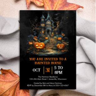 Invitation Haunted House Party