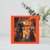Invitation Haunted Mansion Halloween Party Frankenstein (Debout devant)