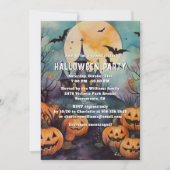 Invitation Haunted Mansion Jack O’Lanterns Fête d’Halloween (Devant)