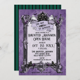 Invitation Haunted Mansion Open House (Détacheur D'Image Préc