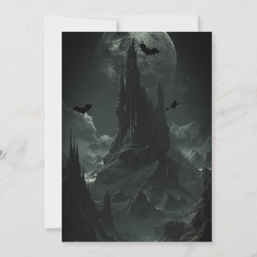 Invitation Haunted Mountaintop Halloween Party (Dos)