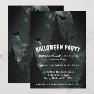 Invitation Haunted Mountaintop Halloween Party