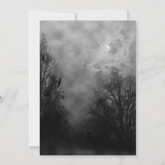 Invitation Haunted Road Halloween Modèle d'invitation
