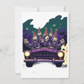 Invitation Haunted Road Trip Halloween (Dos)