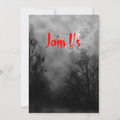 Invitation Haunted Sky Custom Halloween Modèle d'invitation (Devant)