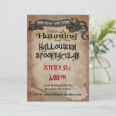 Invitation Haunting Good Time Fête d'Halloween adulte (Debout devant)