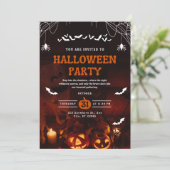 Invitation Haunween Party Halloween (Debout devant)