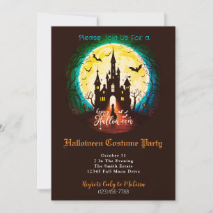 Invitation Hauny Castle Happy Halloween Costume Party
