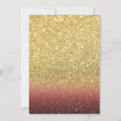 Invitation Haut talon, Verre à vin, Rouge, Parti de retraite  (Dos)