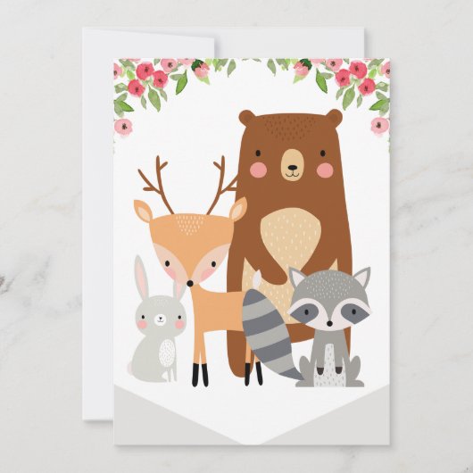 Invitation Haute Chaise 1er Anniversaire Bannière bois (à dro (Devant)