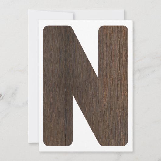 Invitation Haute Chaise 1er Anniversaire Bannière Lettre N Po (Devant)