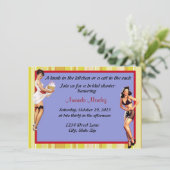 Invitation haute de douche de Pin (Debout devant)