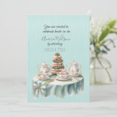 Invitation haute douche à thé (Debout devant)