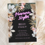Invitation Havana Nights Cubain Neon 30e anniversaire<br><div class="desc">Épicez vos fêtes du 30ème anniversaire avec ces belles soirées Havana invitations à thème cubaines! Avec des éléments botaniques et néons,  ces invitations sont boho et tropicaux.</div>