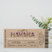 Invitation Havana Nights Tropical Airline Billets Anniversair (Debout devant)
