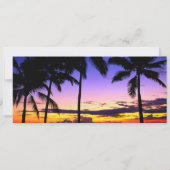 Invitation Havana Nights Tropical Airline Billets Anniversair (Dos)