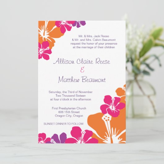 Invitation hawaïen (Debout devant)