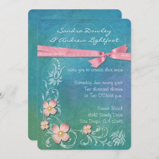 Invitation hawaïenne (Devant / Derrière)