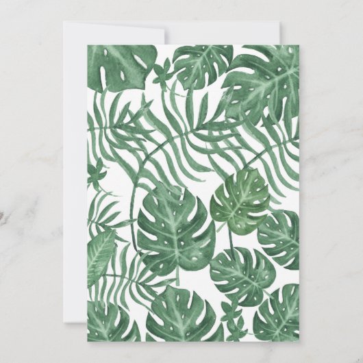 Invitation hawaïenne de baby shower d'ananas (Dos)