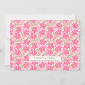 Invitation hawaïenne de fête d'anniversaire de (Dos)